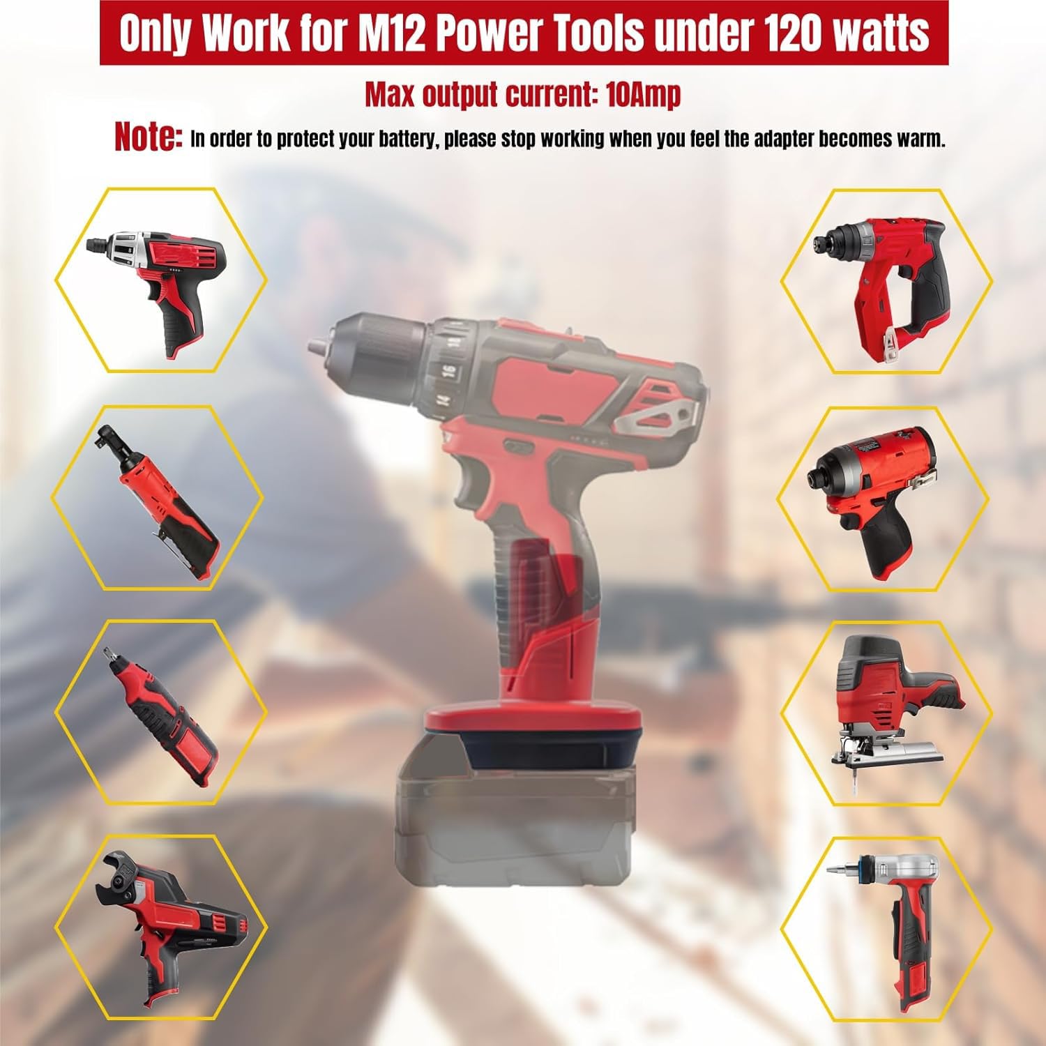 M18 Auf M12 Adapter Für Milwaukee – Akku-Konverter, Wandelt 18 V In 12 V Für Milwaukee 12 V Werkzeuge