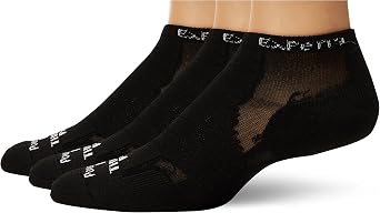 Thorlos Experia Multi-Sport Thin Padded Low Cut 3 Pair Pack Socks Sockshosiery, black/black, Extra Large