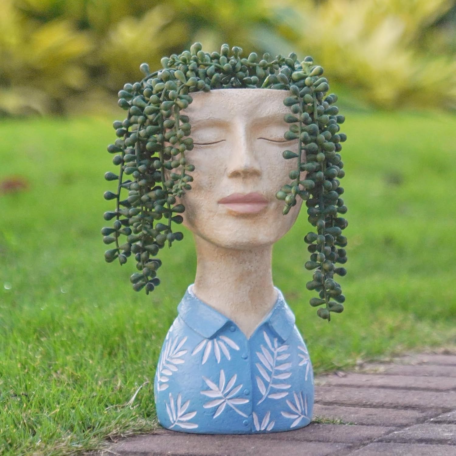 DiliComing Face Planter-Pots for Indoor Plants Cute Plant Pots Head Planter