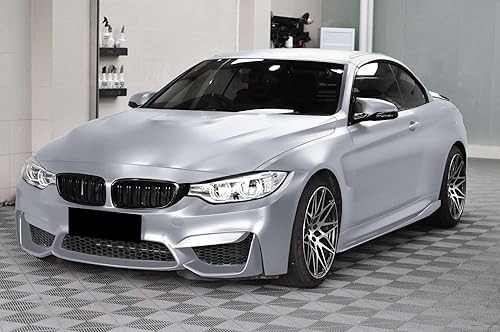 Miniatura 8 de Lámina adhesiva de vinilo mate de 12 x 60 pulgadas (1 pie x 5 pies) mate metálico satinado y plateado para auto, lámina de calcomanías para