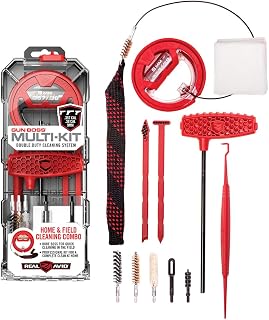 Real Avid 9mm Gun Cleaning Kit for 9mm .357 & .38 Caliber Handguns | Complete Glock Cleaning Kit & Pistol Cleaning Kit with 9mm Gun Snake, Bore Brush Set, Cleaning Rod & Gun Cleaning Accessories,red