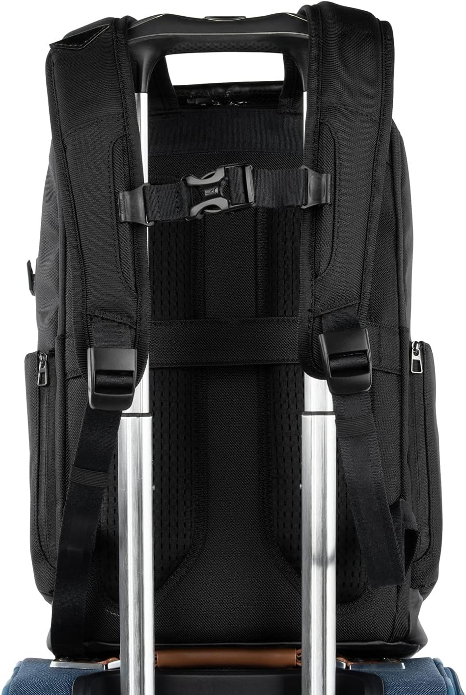Travelpro Crew Executive Choice 3 Medium Top Load Backpack fits up to 15.6 Laptops and Tablets, USB A and C Ports, Men and Women, Jet Black