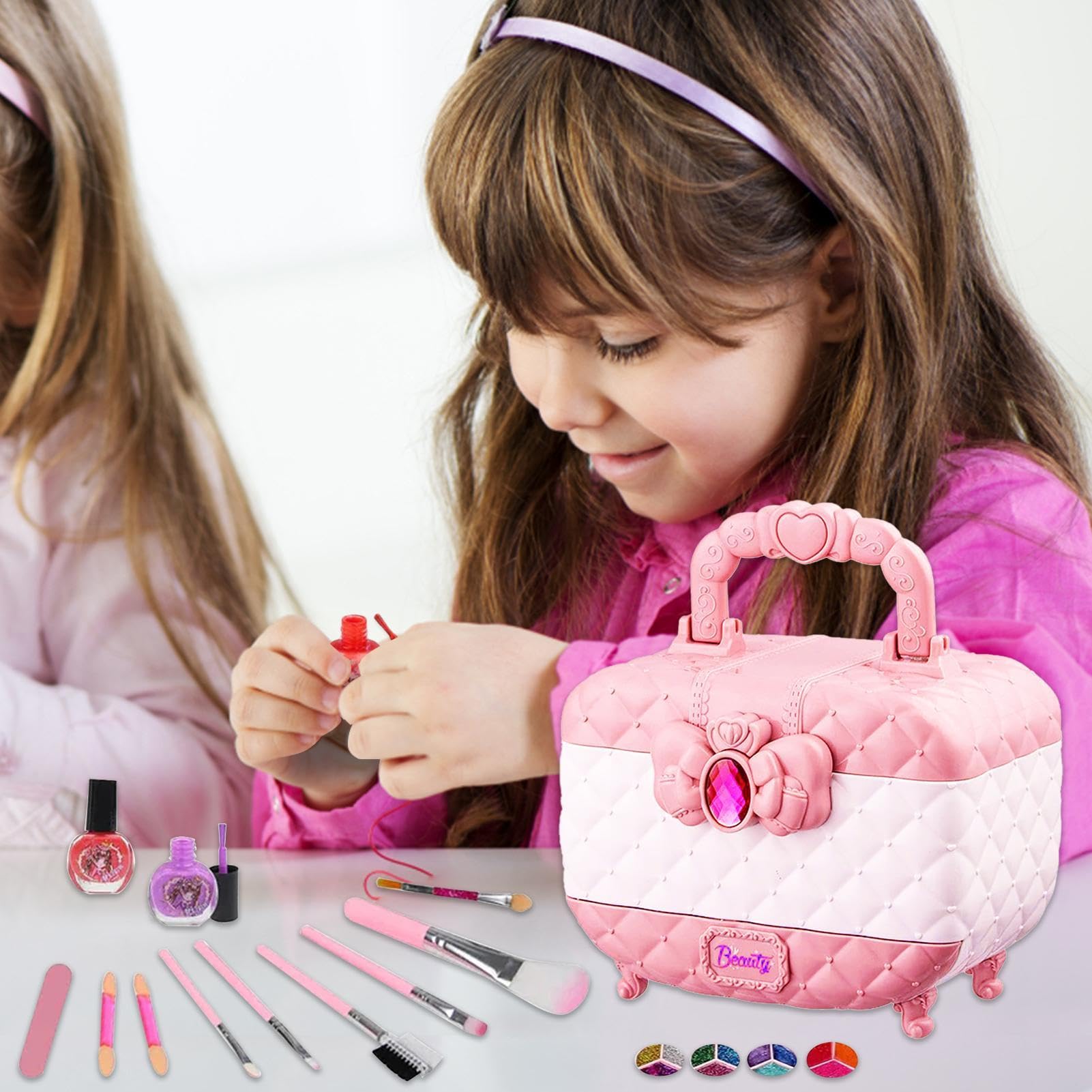 Set da trucco per bambini come regalo per ragazze – vero giocattolo da