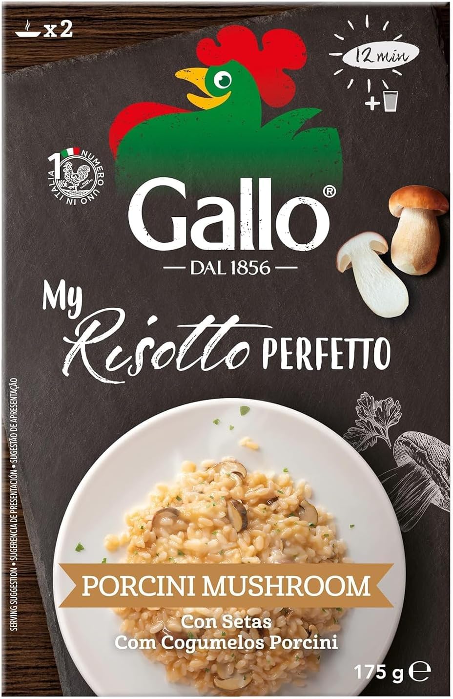 Gallo DAL 1856 Risotto Pronto Porcini Mushroom - 175 gm