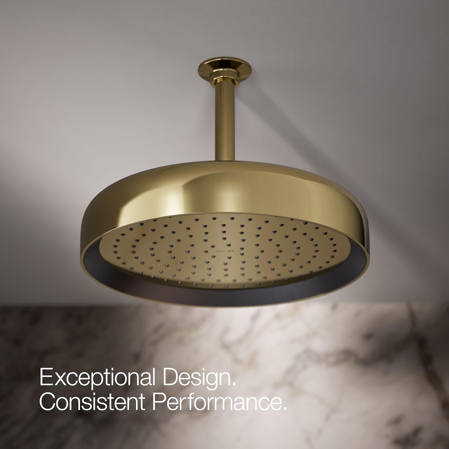 Kohler 26291-G-AF Statement® Round 12" single-function rainhead, 1.75 gpm, Vibrant French Gold