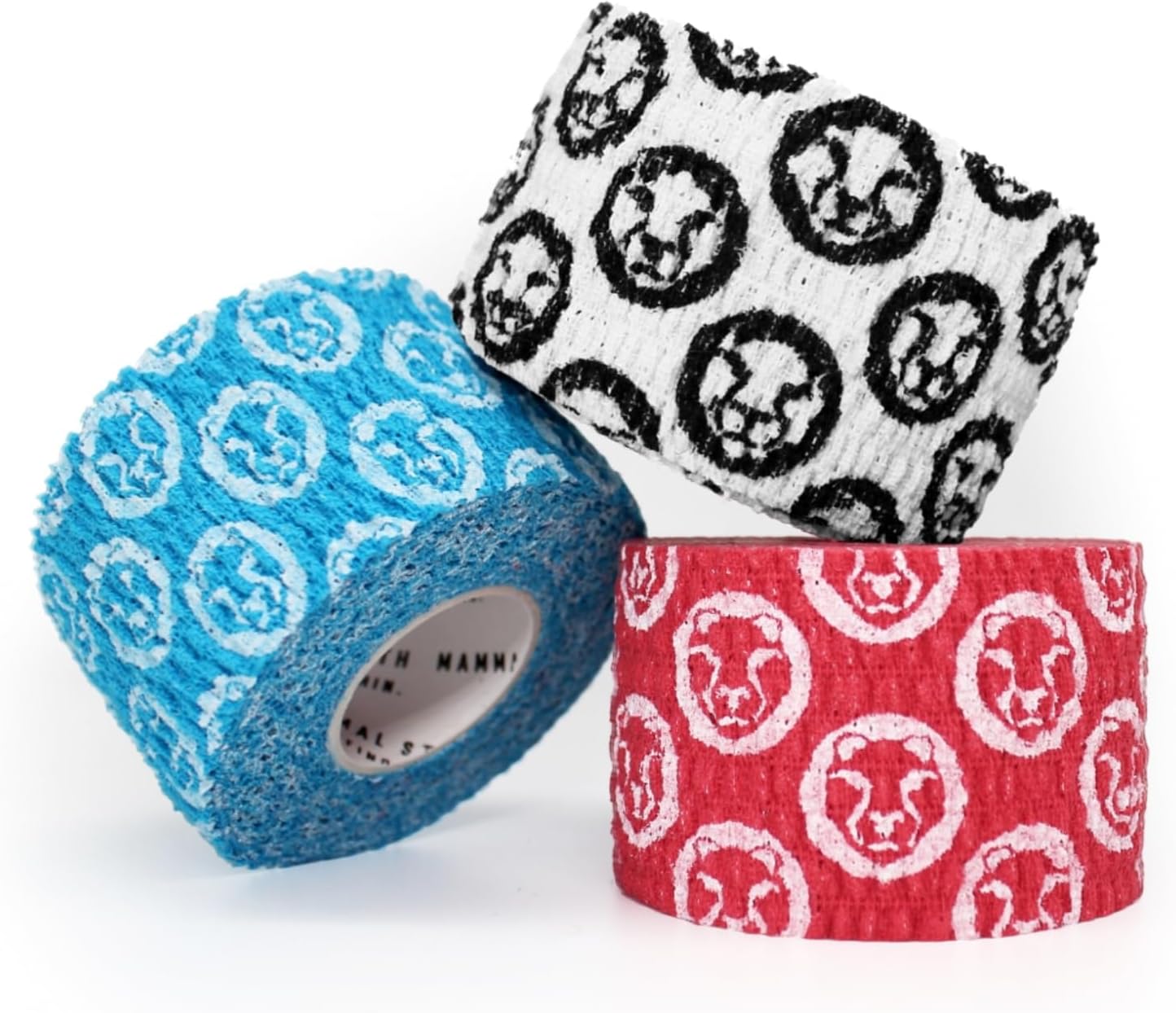 Thumb Tape (3-Pack) 5m Rolls | Hook Grip Tape for Cross Fit, Weightlifting & Olympic Lifting - 2.0 & Spec - Plastic-Free & Breathable (White-Blue-Red)