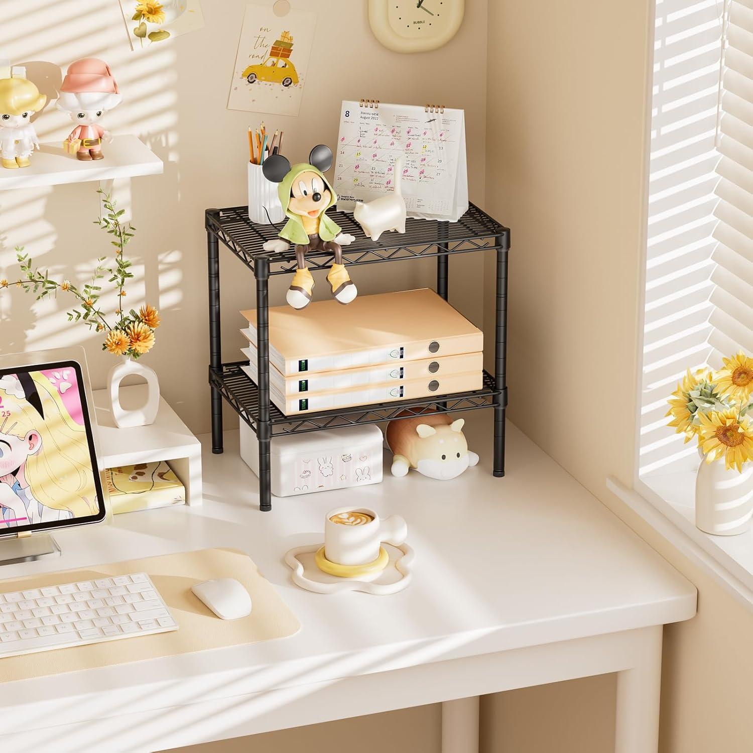 SINGAYE Shelf Closet Wire Shelving：Adjustable Metal Unit for Laundry Room Organization Bathroom Kitchen Home Storage Small Pantry Rack Shelves