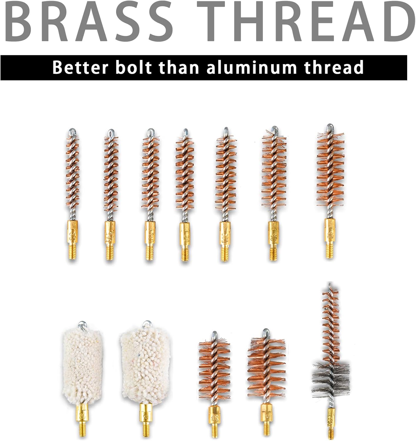 Gun Cleaning Kit Universal Supplies for Rifle Pistol Shotgun with Portable Carrying Case for 12Ga 20Ga .22 5.56mm .223 Chamber .243/6MM .270/284 .30/308 357/38 9MM .40 .45