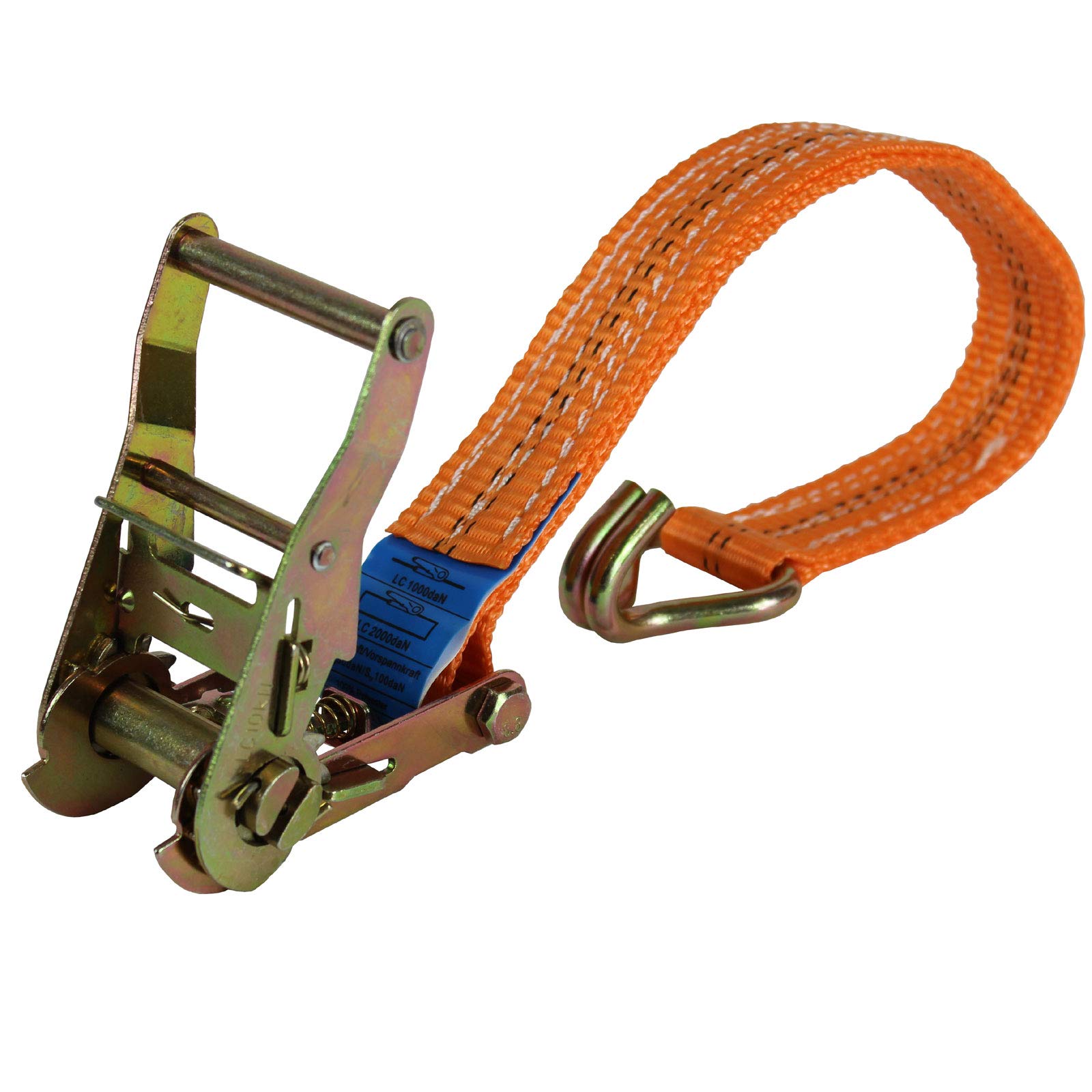 TRUTZHOLM 10x Profi Ratschen Spanngurt Spanngurte Zurrgurt 2-TLG 6m 2t 2to 2000kg TÜV/GS ORANGE