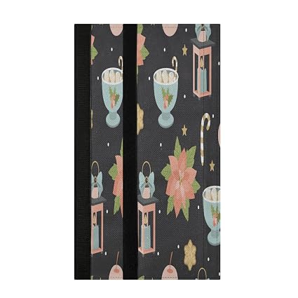 Trendy Vintage Style 2 Pcs Refrigerator Door Handle Covers Christmas Cocoa Sweets Dishwashers Grill Microwave Cabinet Door Cloth Protect Kitchen Appliance Clean
