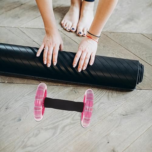 Miniatura 7 de 2pcs Double Wheel Ab Roller for Core and Full-body Workout Stable and Portable Abdominal Trainer for Men and Women Home Fitness Exercise Roller