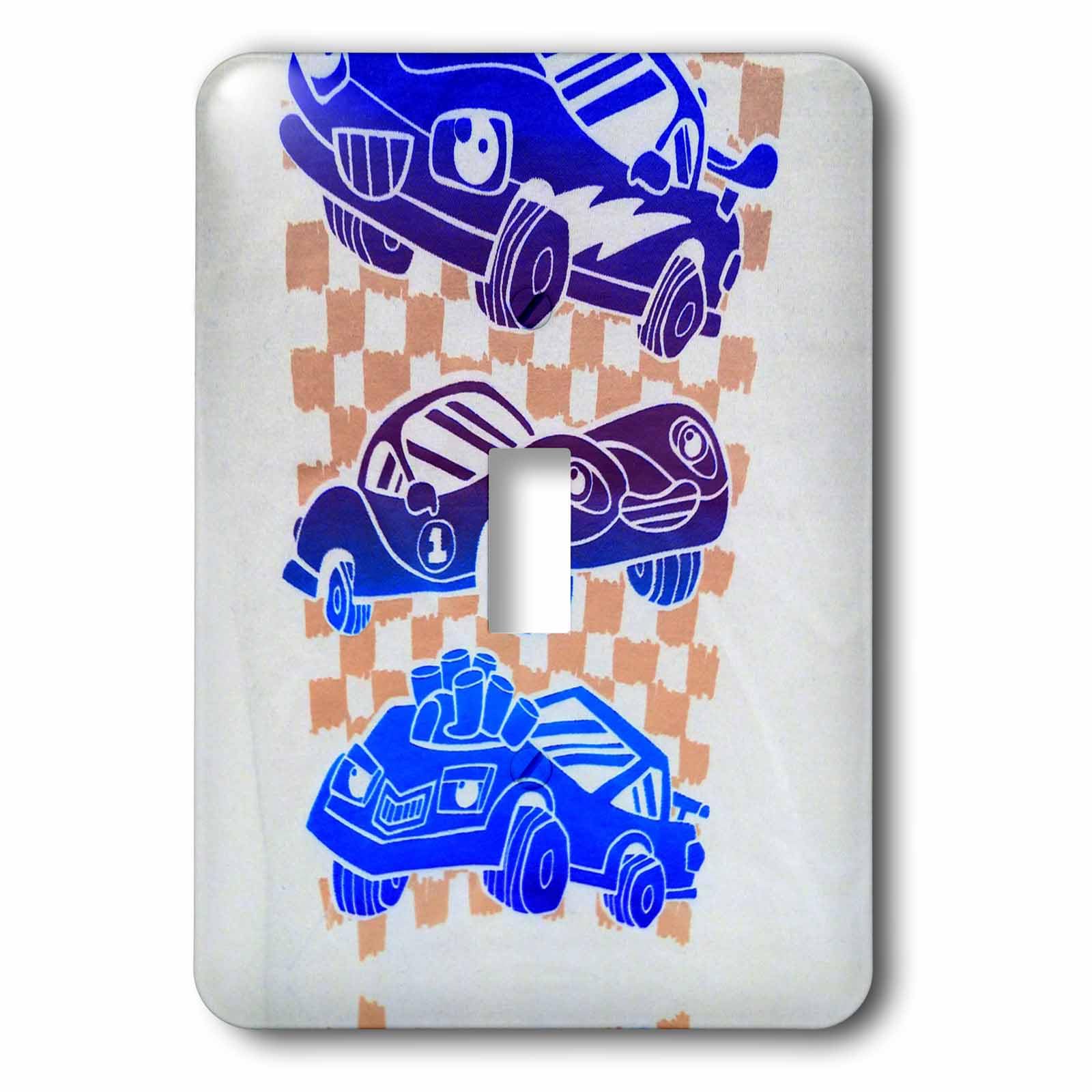 Interrupteur à baïonnette Fast Cars multicolore pour chambre d'enfant passionné