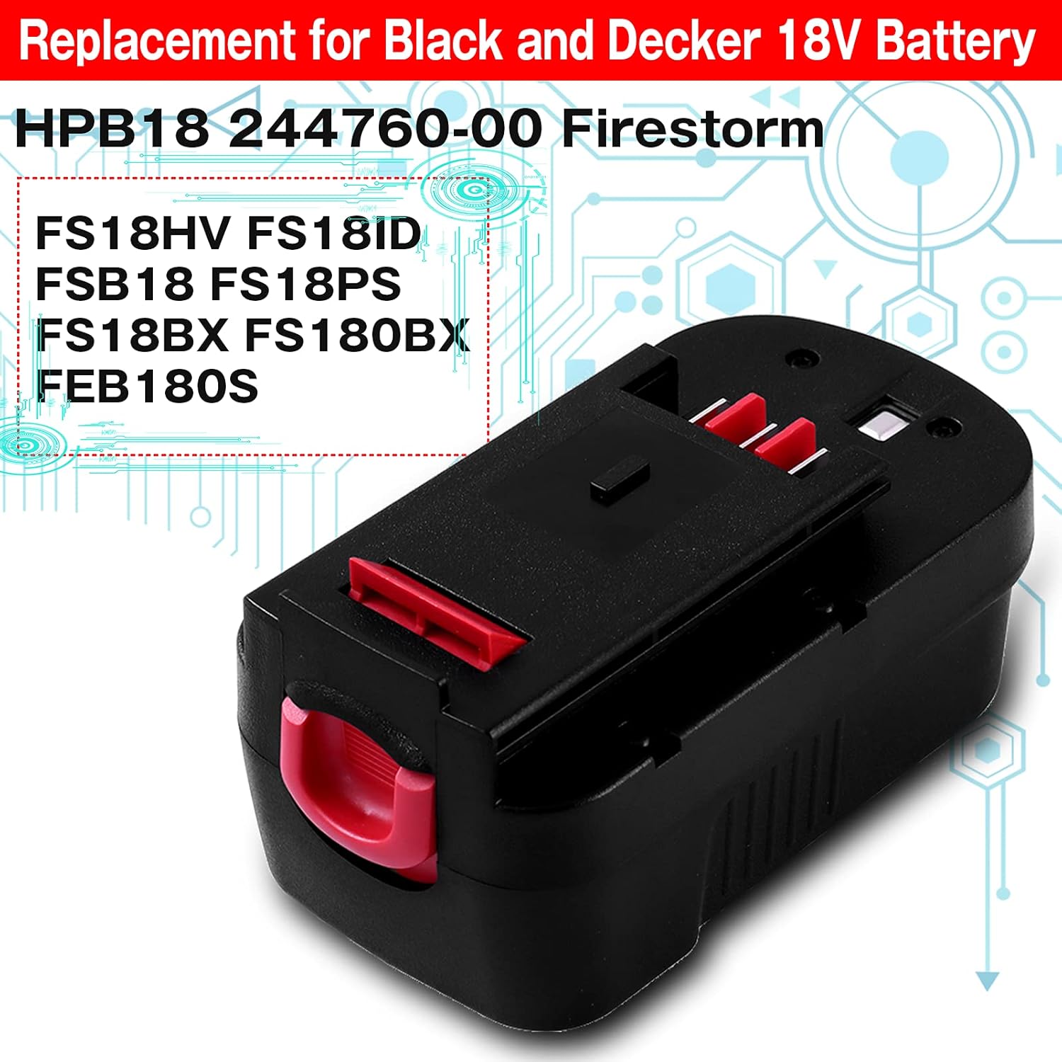 60% оƒƒ Dіѕсоunt 【Upgraded to 3800mAh】 18 Volt 3.8Ah Ni-Mh HPB18 Battery Compatible with Black and Decker 18V Battery HPB18 HPB18-OPE 244760-00 A1718 FS18FL FSB18 Firestorm Blасk Frіdау Sаlе 2022 【Upgraded to 3800mAh】 18 Volt 3.8Ah Ni-Mh HPB18 Battery Compatible with Black and Decker 18V Battery HPB18 HPB18-OPE 244760-00 A1718 FS18FL FSB18 Firestorm