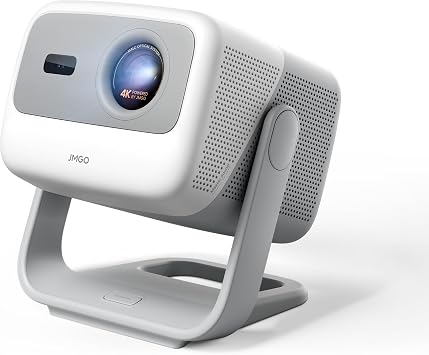 JMGO N1S 4K 3-Color Laser Projector Google TV Built-in/Compatible with Netflix Official APP / 1100 ISO Lumens / Gimbal Integrated/Built-in Stand/Auto Focus/Real-time Correction/Full Automatic