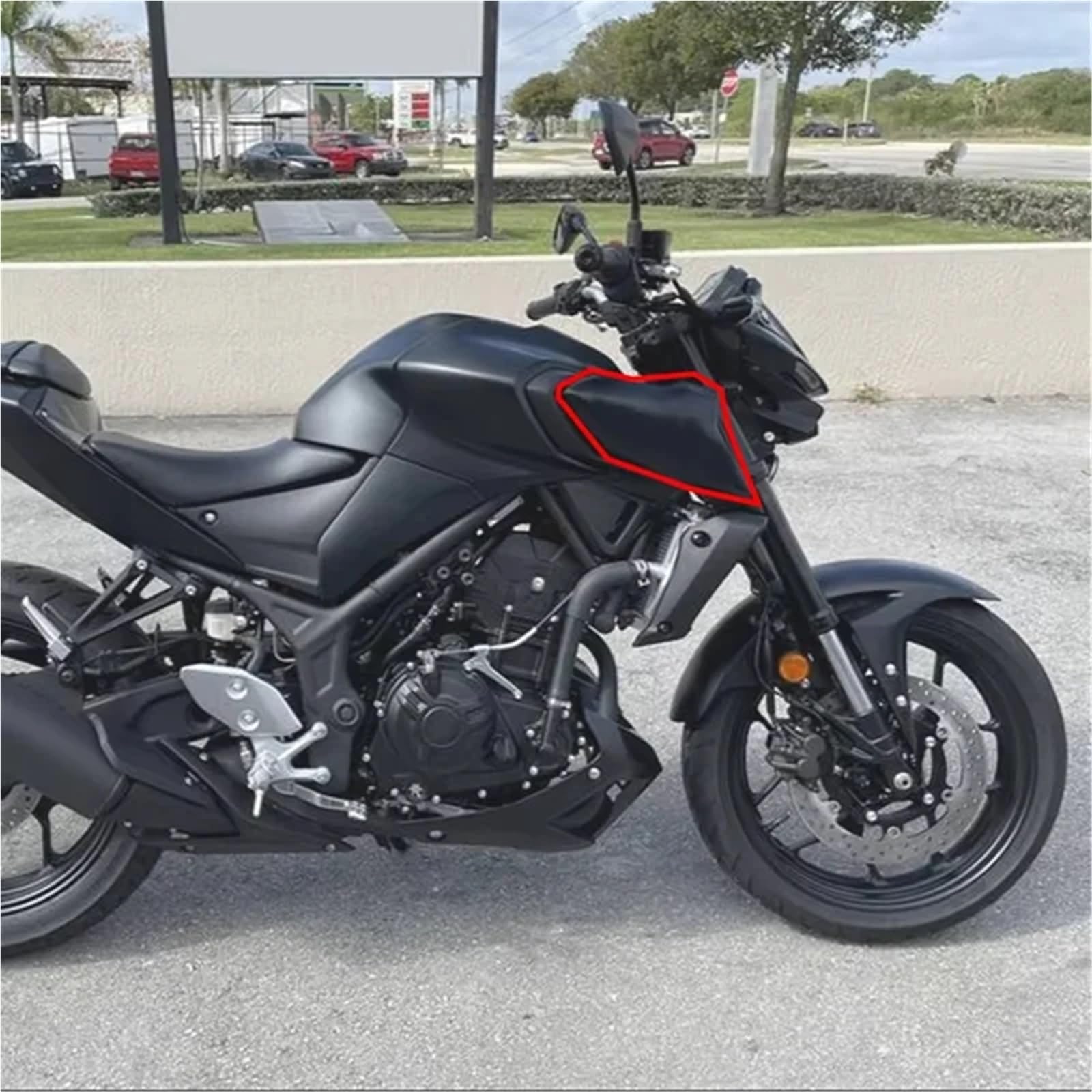 Spoiler anteriore moto Per Carenatura MT-03 2021-2023