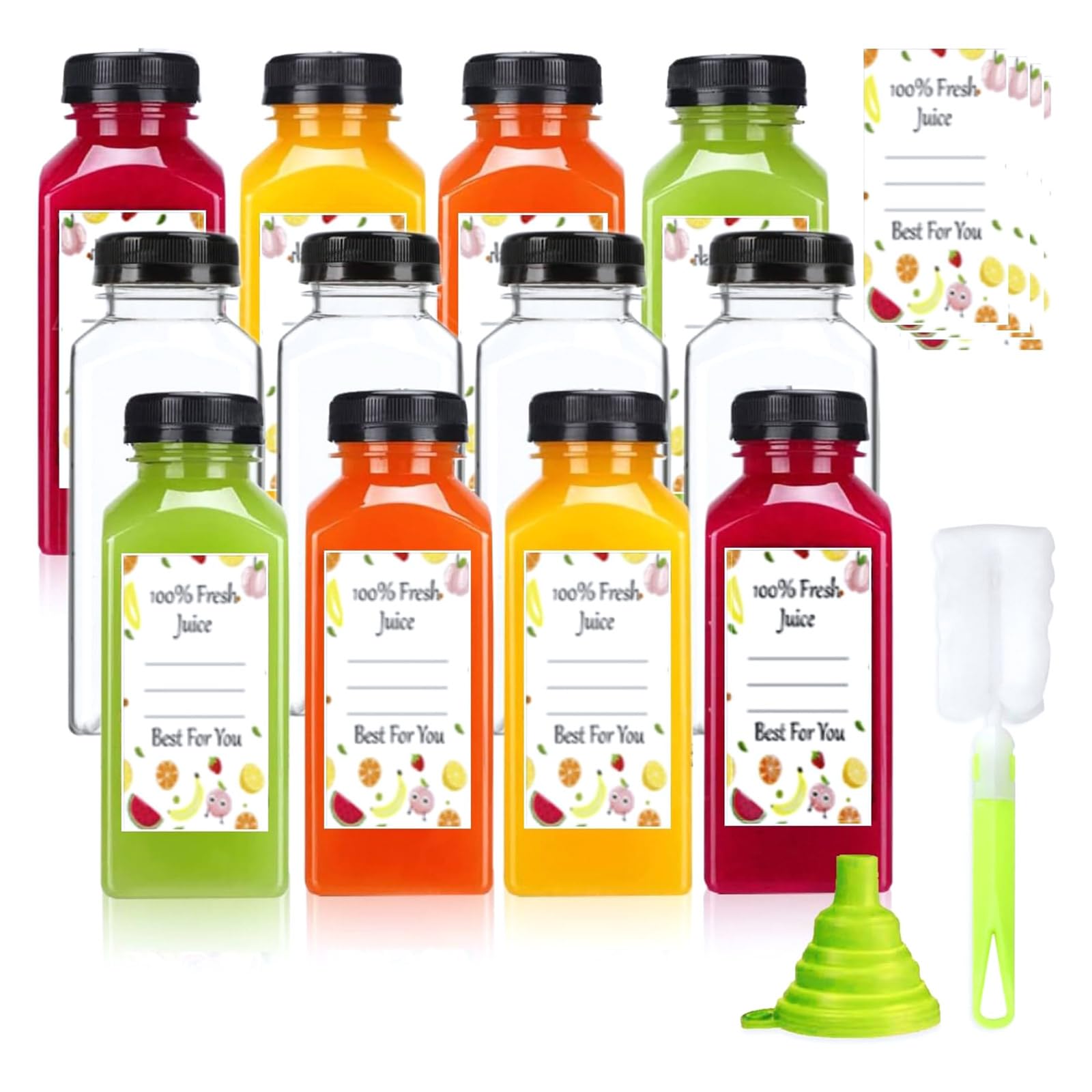 Bouteille réutilisable étanche en PET avec bouchon sécurisé