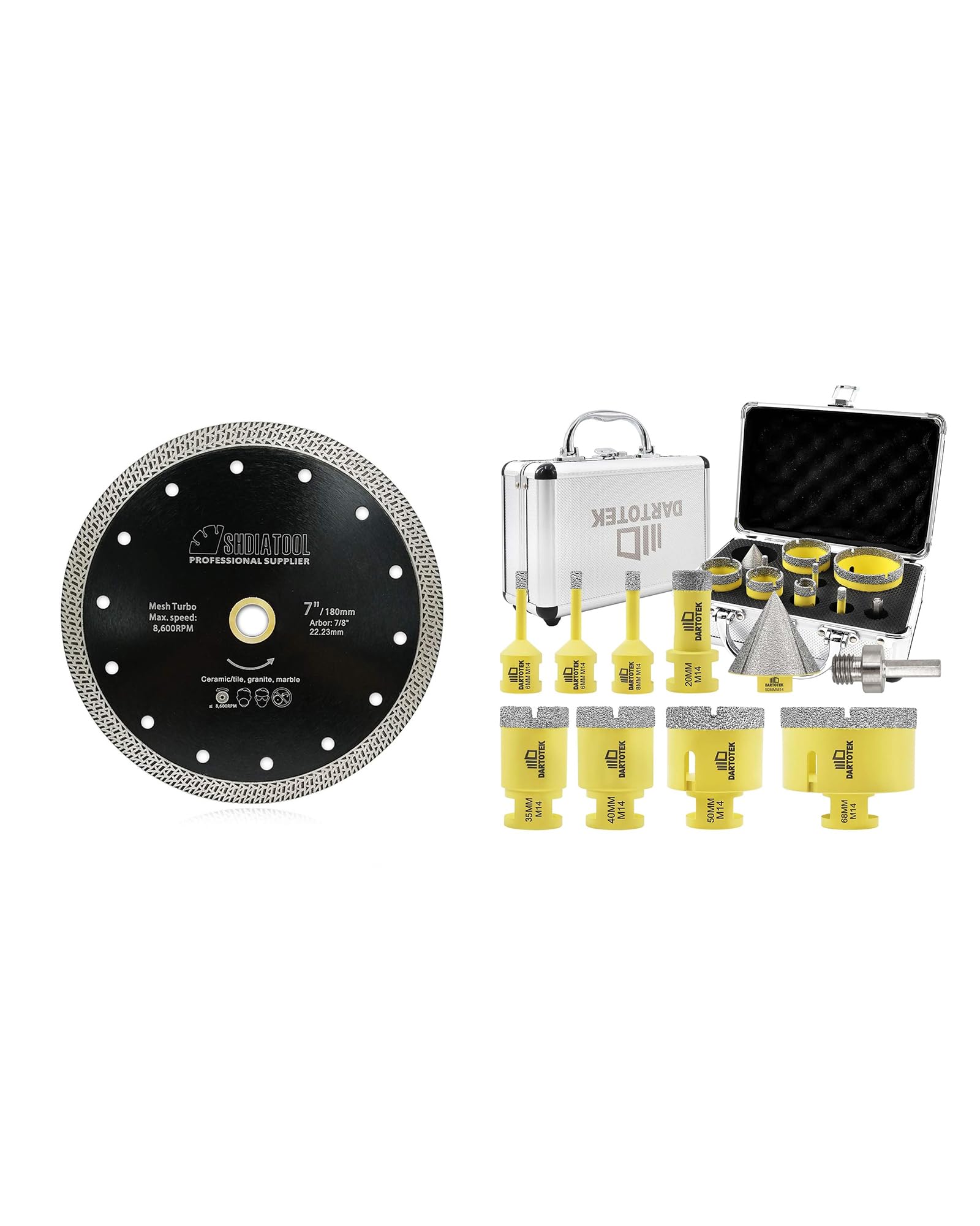 Disque à tronçonner diamant et forets diamant carrelage pour rénover facilement la salle de bain
