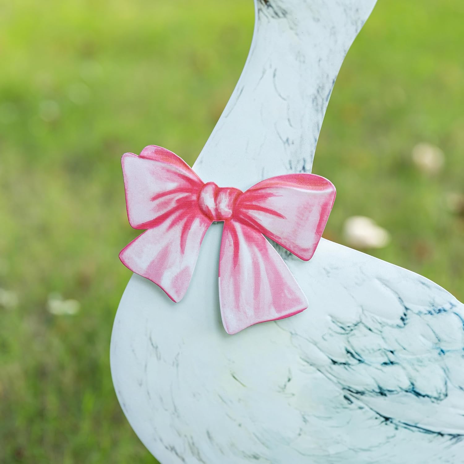 Glitzhome Easter Metal Duck Family Yard Stake Set of 3, Metal Duck Family Spring Wall Hanging Decor, Easter Outdoor Decorations Garden Stakes Yard Signs for Spring Outside Porch Lawn