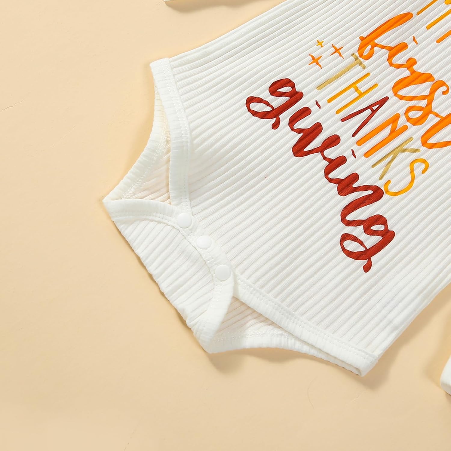 YINGISFITM Thanksgiving Baby Girl Outfit Newborn My First Thanksgiving Turkey Onesie Romper Pants Fall Winter Clothes - Image 5