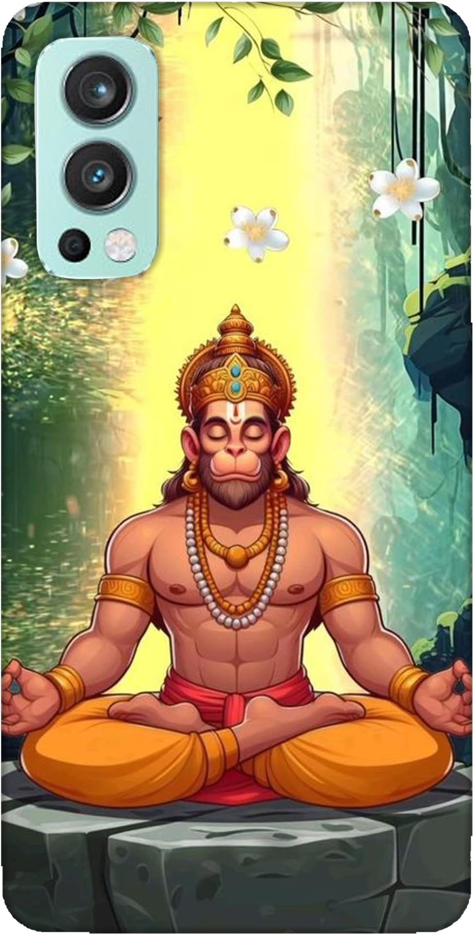 3D Premium Printed ''''''Mha''' '''Veer''' ''''''Hanuman'''''''''''' Mobile Back Cover & Case Designer for OnePlus Nord 2/1+Nord 2