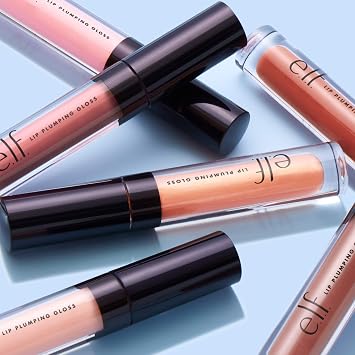 e.l.f. Lip Plumping Gloss, Hydrating, Nourishing, Invigorating, High-Shine, Plumps, Volumizes, Cools, Soothes, Shimmer, Pink Cosmo