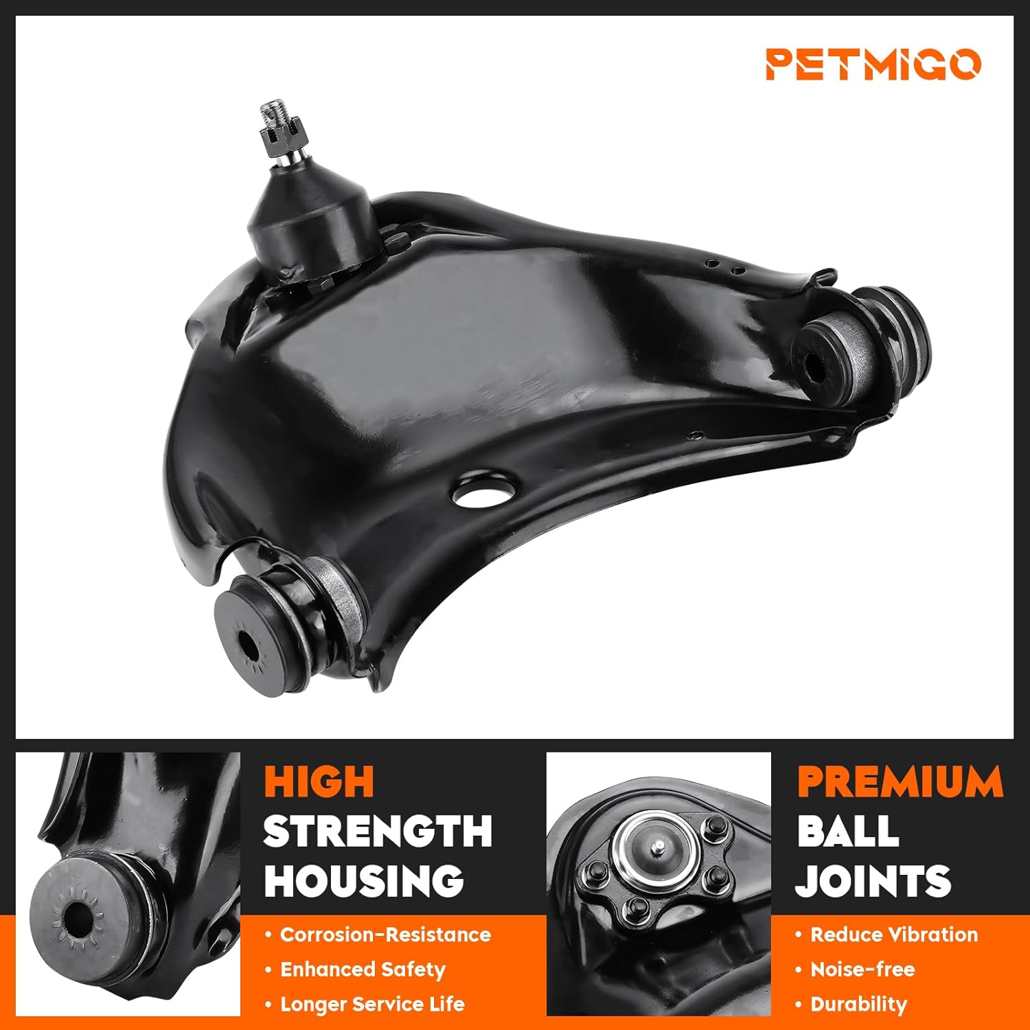 Front Upper Control Arms w/Ball Joints Replacement Suspension Kit for 93-99 C1500 Suburban C2500, GMC C1500 C2500 Yukon RWD, with Sleeves Sway Bar End Links Tie Rods (15PCS)