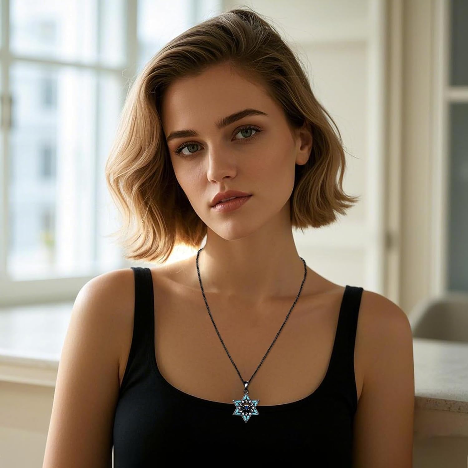 ONEFINITY Star Of David Necklace 925 Sterling Silver AA Sobriety Necklace Jewish Jewelry Gifts For Men Women - Image 2