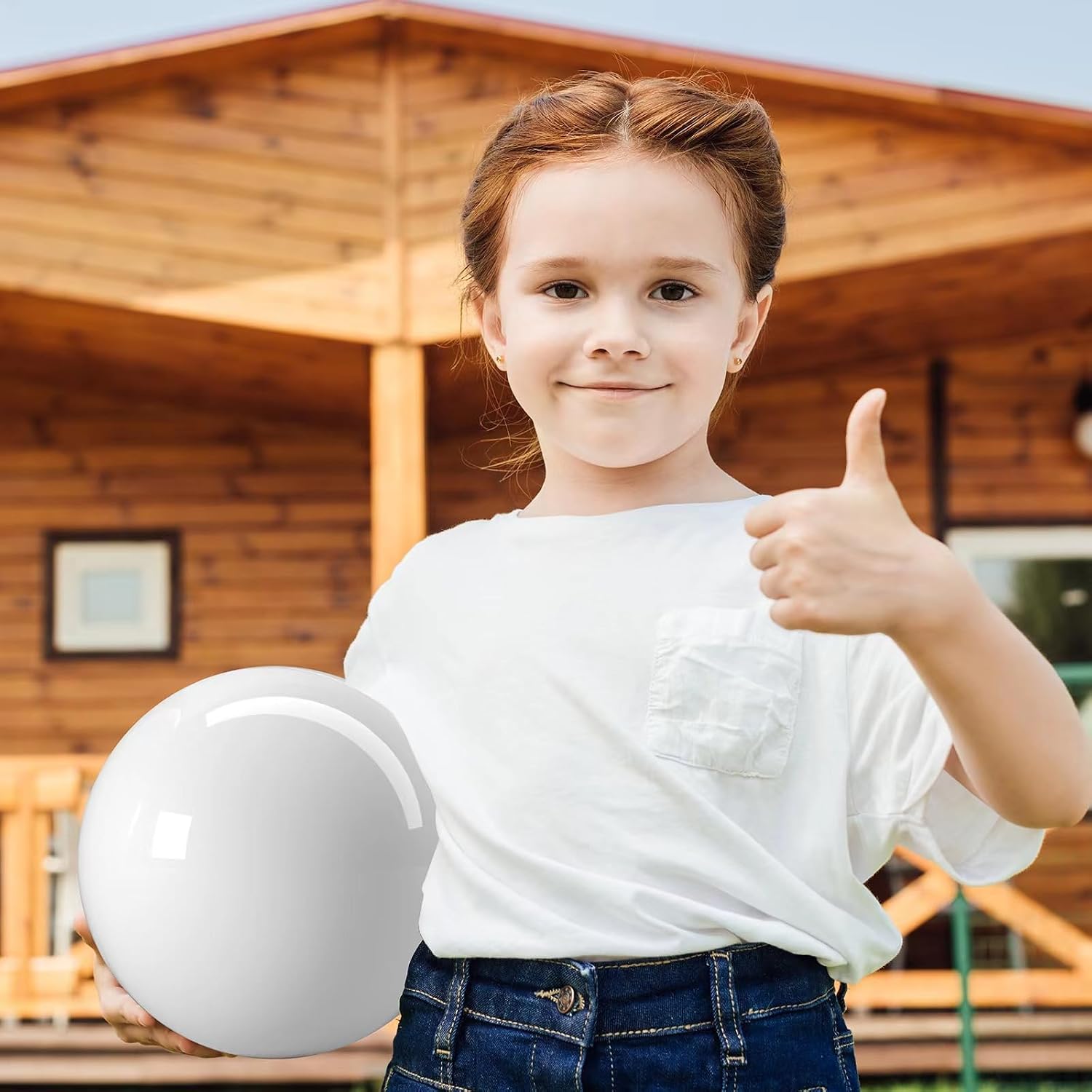 6 Pcs Playground Balls with Pump, 9 inch Inflatable Marbleized Bouncy Balls for Kids Beach, School, Kickball DodgeBalls and Indoor Outdoor Plays