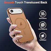Vista 1436 de SUPFINE Funda magnética para iPhone 11 (compatible con MagSafe) (protección contra caídas de grado militar), translúcida mate a prueba de golpes