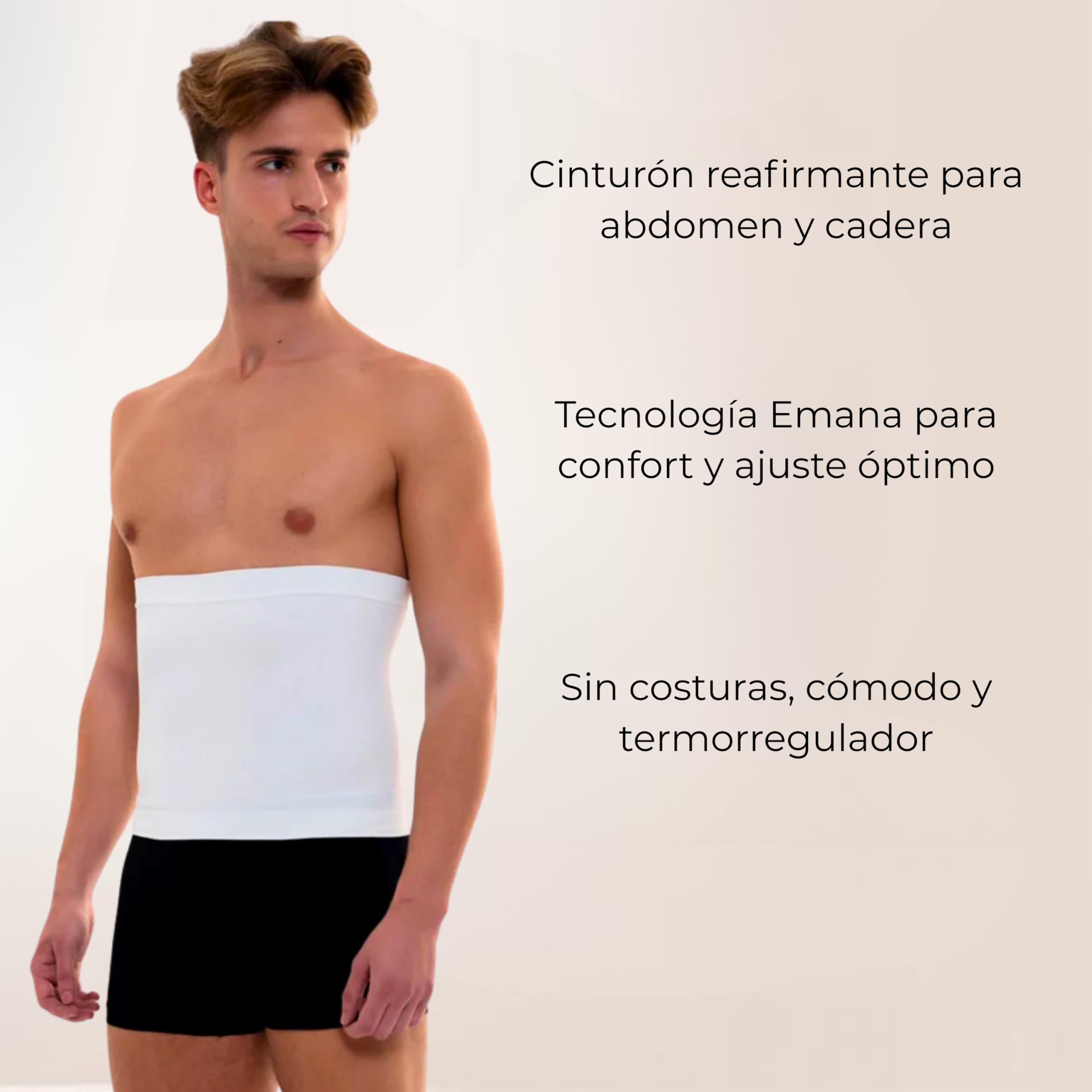 anaissa Fajas Reductoras Hombre Xtrem Postura Mejorada. Faja Reductora Hombre Adelgazante Termorregulador Sin Costuras. Cinturilla Reductora Vientre Plano y Recuperación Muscular.