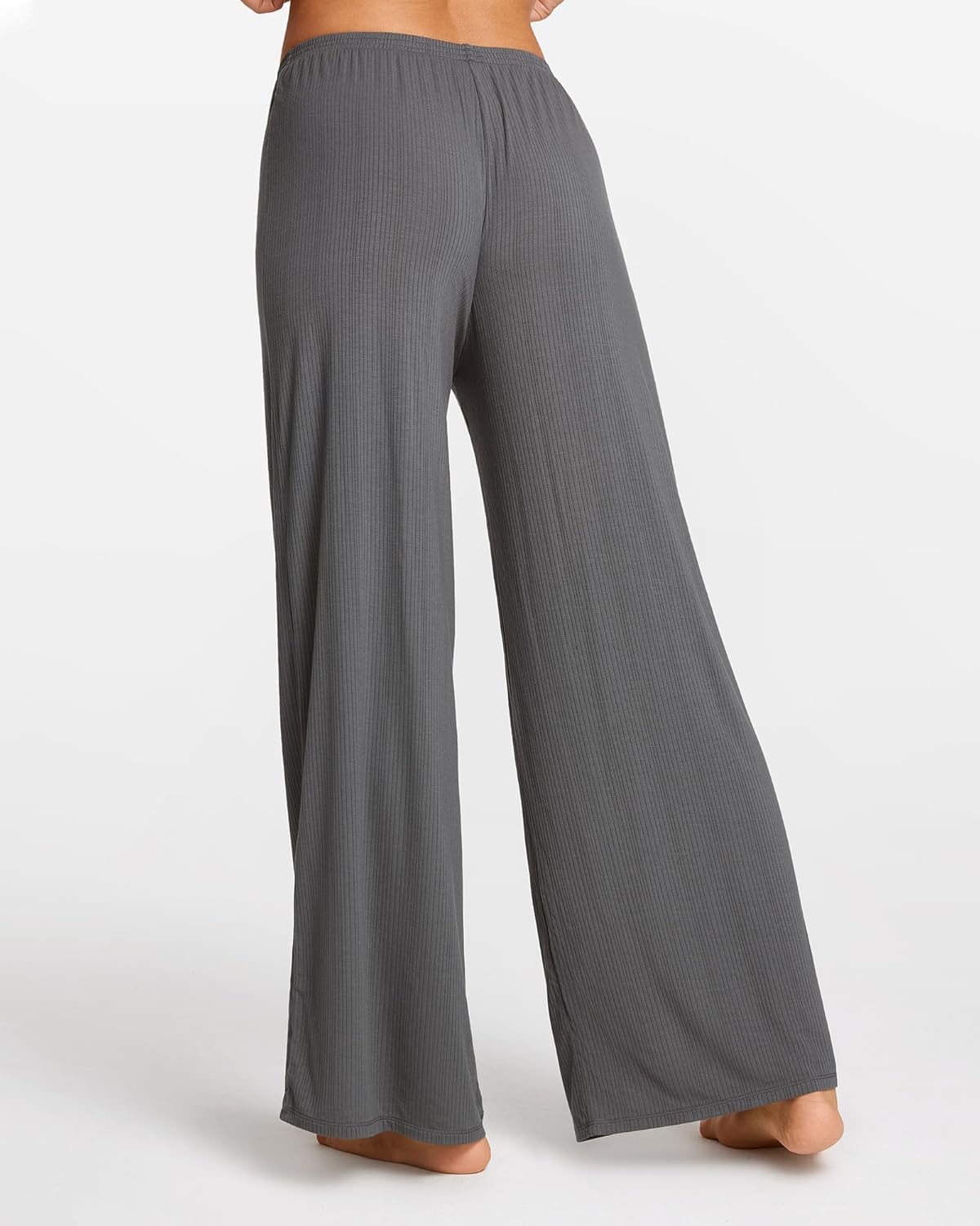 Women's Natrelax Pajamas Pants Wide Leg Casual Modal Ribbed Loose Fit Sleep Soft Comfort Flowy Lounge Pj Bottom - Image 2