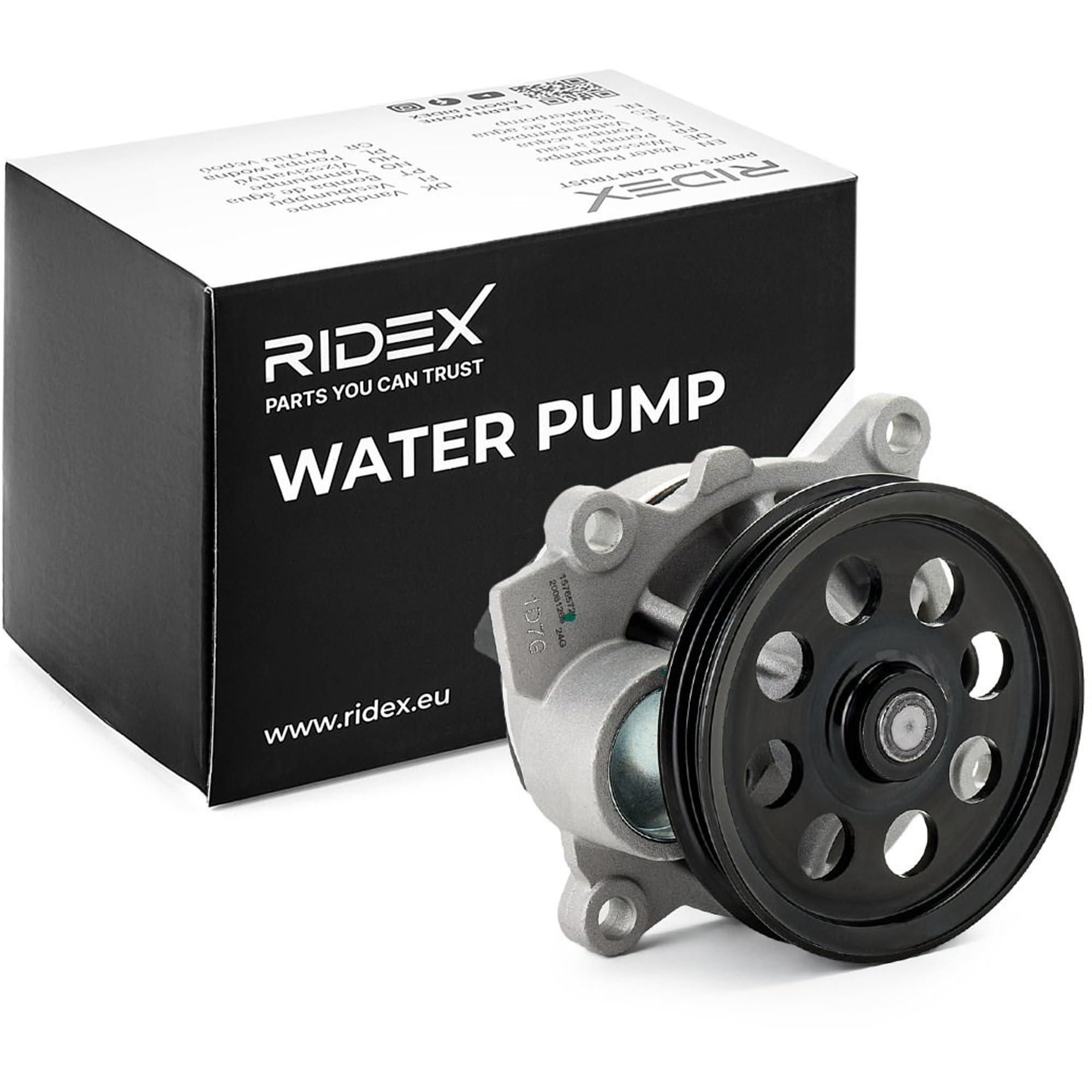 RIDEX 1260W0947 Bomba de agua mecánico con junta Compatible con FORD S-Max Mk2 CJ, WA6