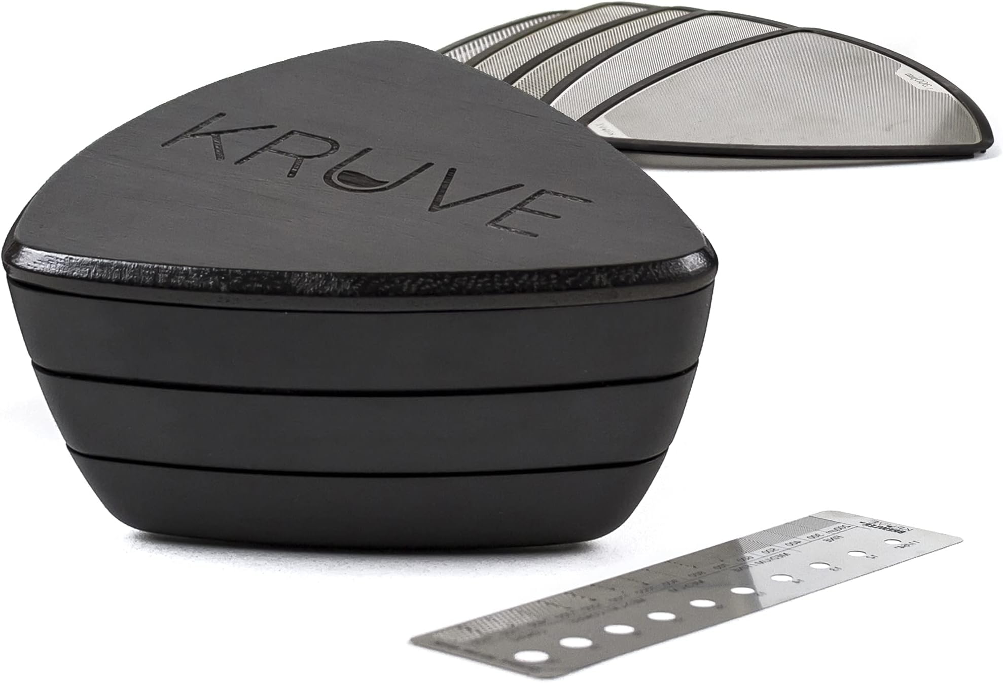 Kruve KVS2001BE Sifter with 5 sieves-Black Edition-KVS2001BE, Stainless Steel