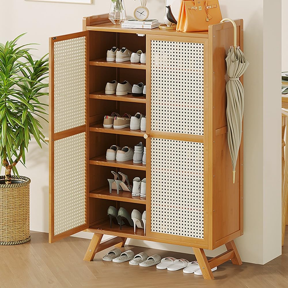 Armoire de rangement à chaussures à étagères réglables pour 24 paires