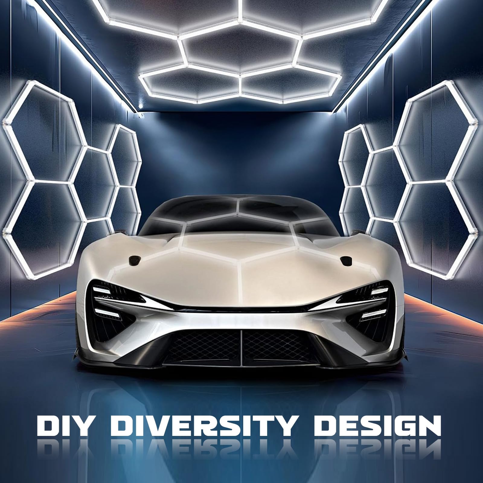 Hexagon Garage Light - 5Hex Super Bright Car Detailing LED Shop