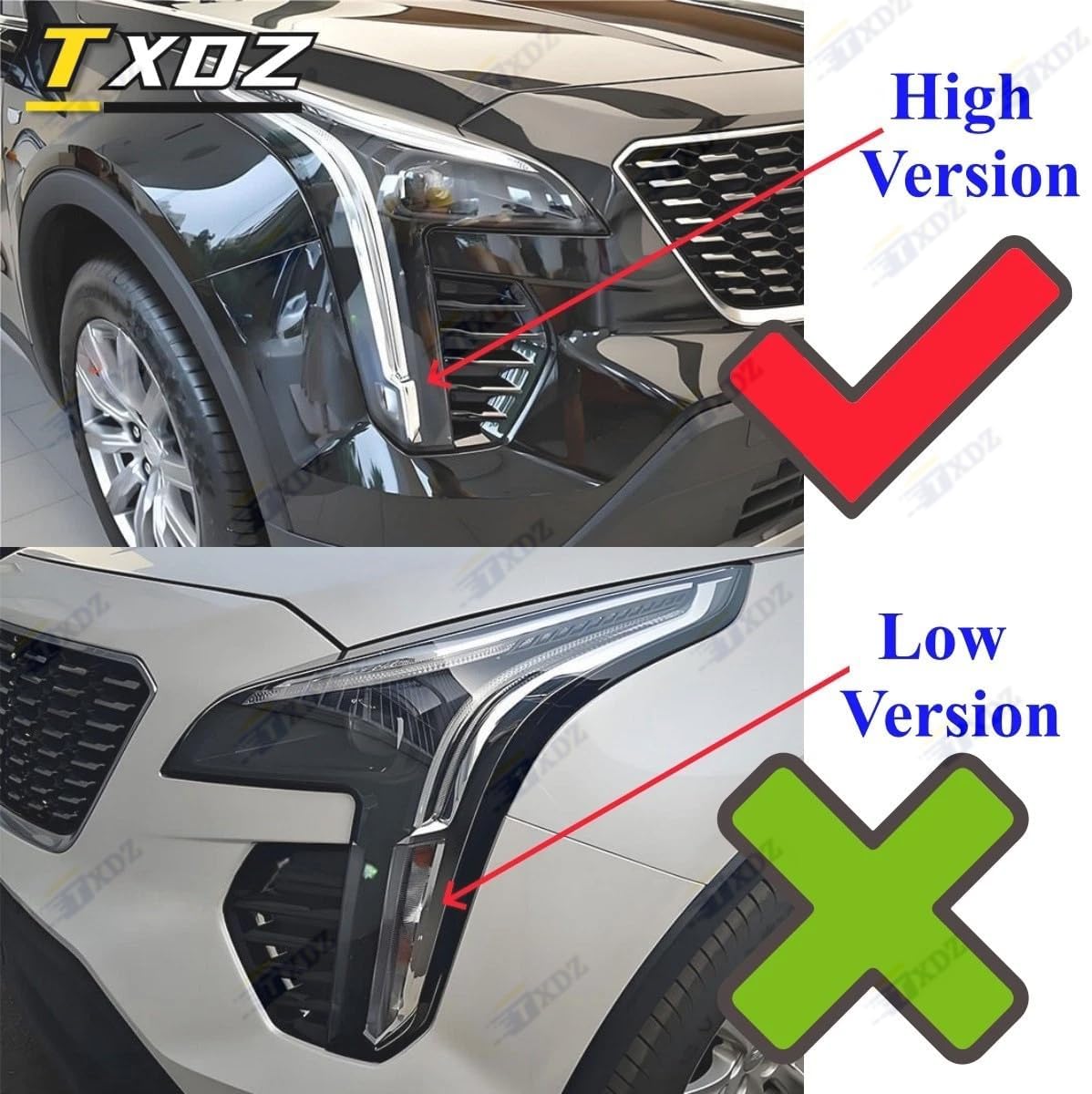 New White DRL LED Chips Fit For 2019-2023 Cadillac XT4 High Profile LED Headlight, Left&Right Diode Chip, Turn Signal Daytime Running Light LED Boards, 1000001255-01/02(Left&Right) image 2