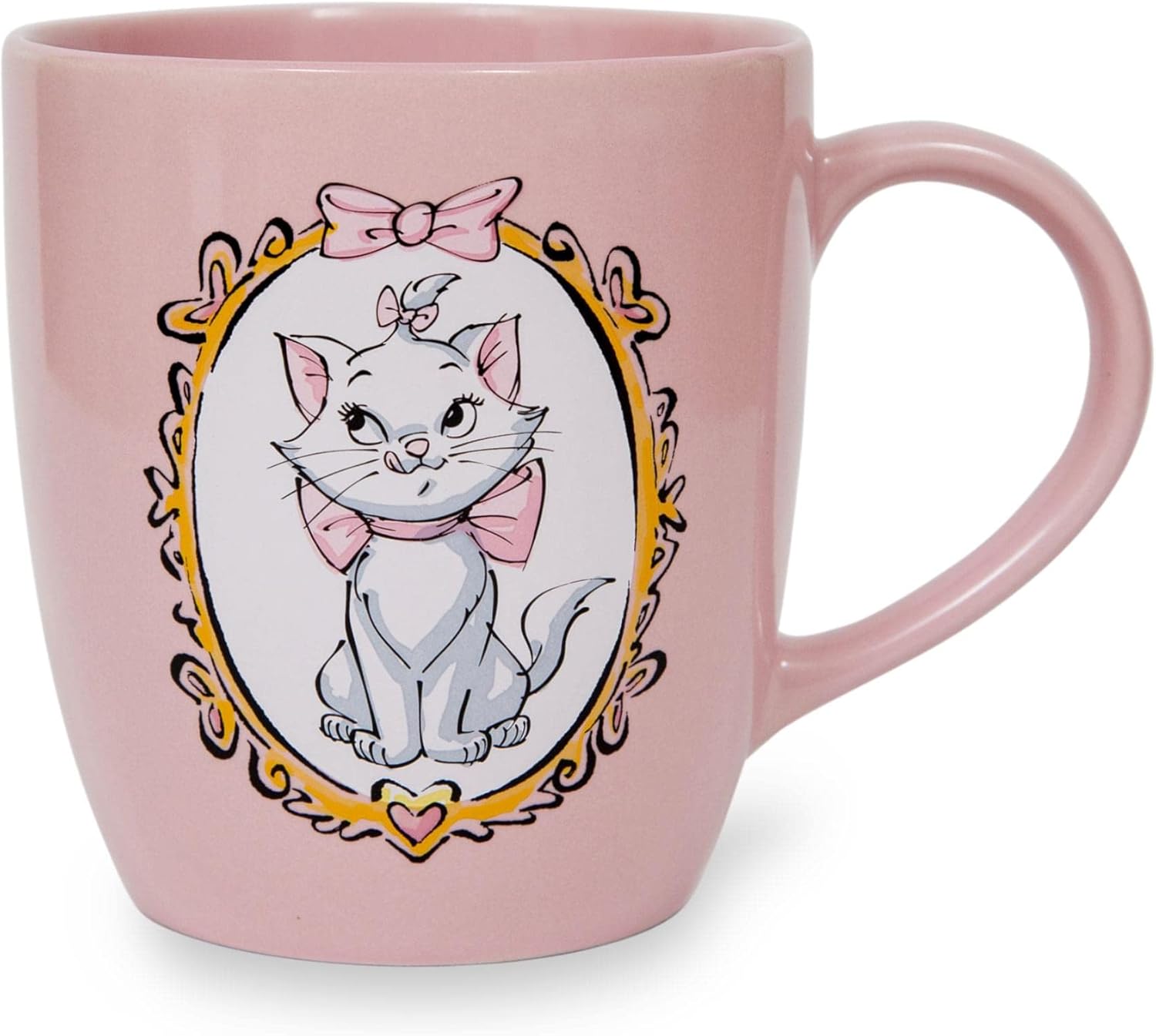 Disney The Aristocats Marie Purrfect Frame Ceramic Mug | Large 18-Ounce Coffee Cup For Espresso, Tea