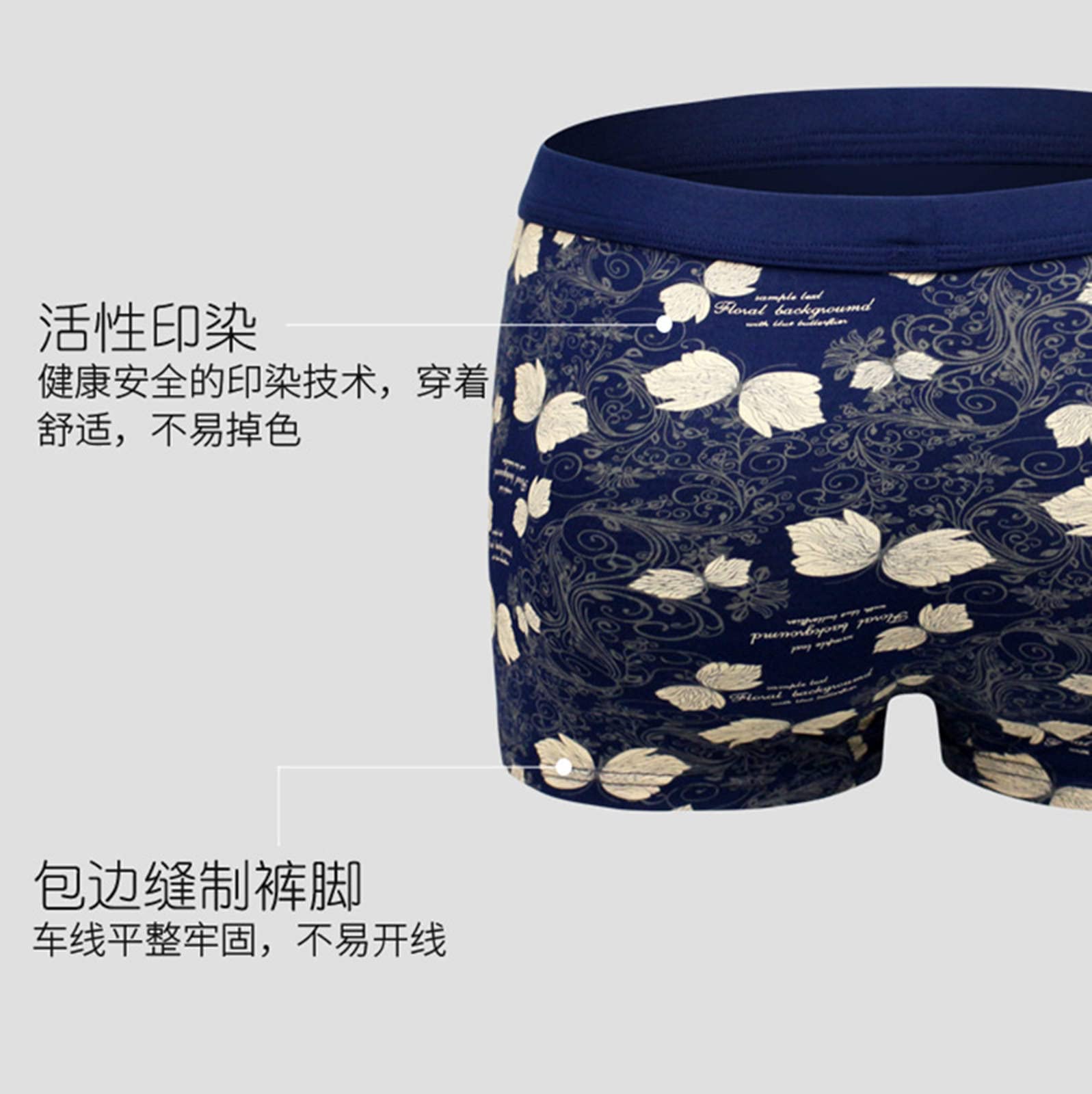Boxer Uomo Boxer da Uomo Pantaloncini 4 Confezioni