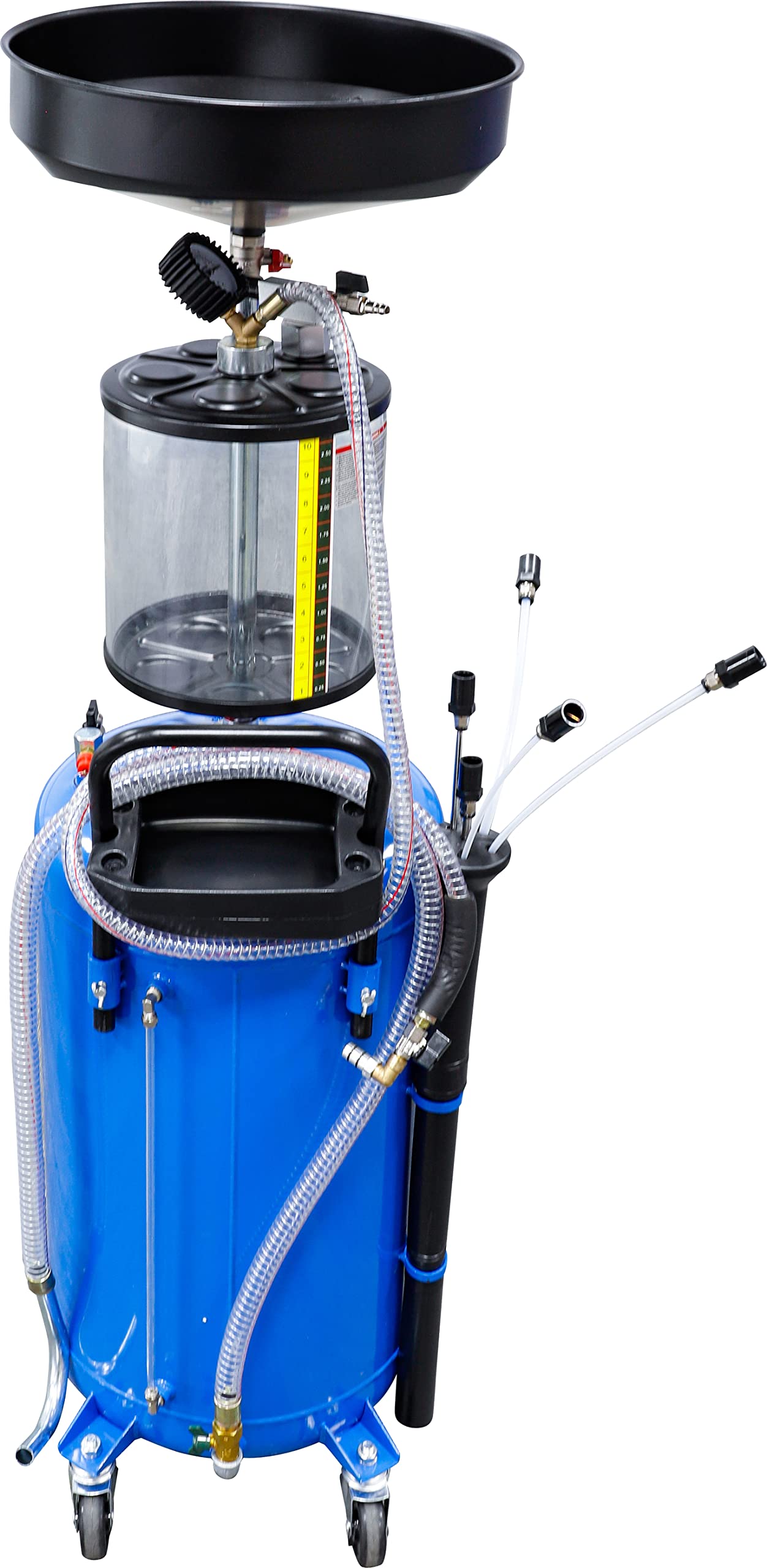 BGS 7003 | Aspiratore pneumatico per olio con contenitore per la raccolta dell'olio esausto | 80 l