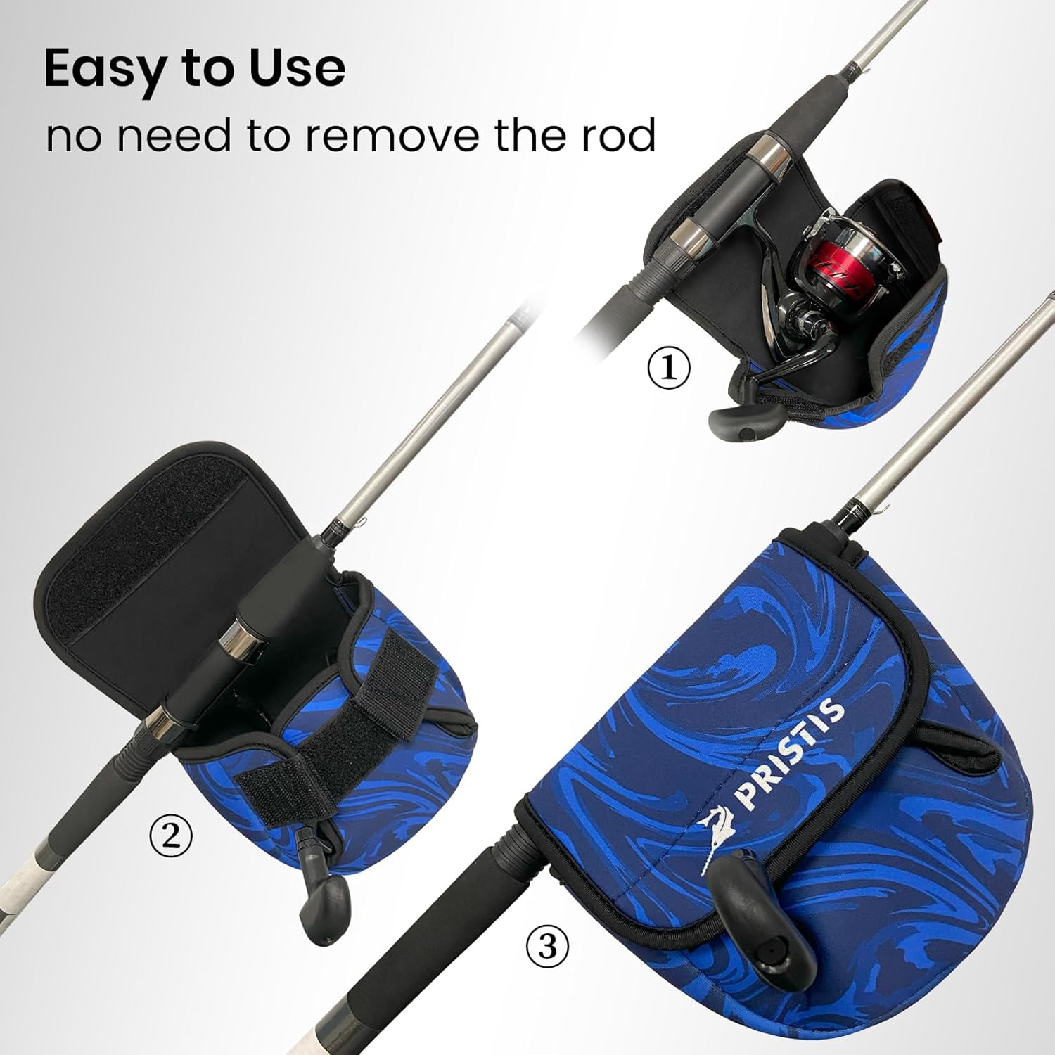 Pristis Utility Indispensable Fishing Accessories Kit, Multi-Function Fishing Plier & Spinning Reel Cover (M), Nice Gift for Family