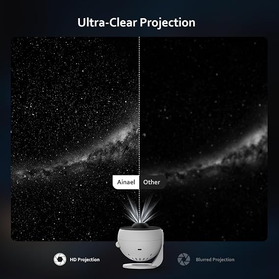 Galaxy Projector, Star Projectors Home Planetarium Space Ceiling Starry Sky Night Light with 3 HD Glass Slides, Galaxy Projector Pro for Kid Adult Bedroom Birthday Gift