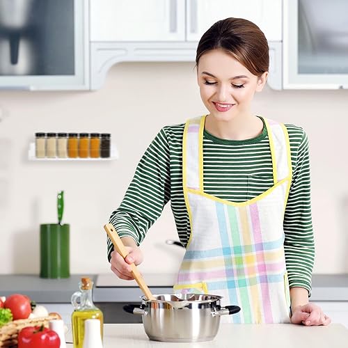 Miniatura 6 de uxcell Estante acrílico para especias de pared, juego de 4 organizadores acrílicos para especias, soporte de almacenamiento de tarros de condimentos