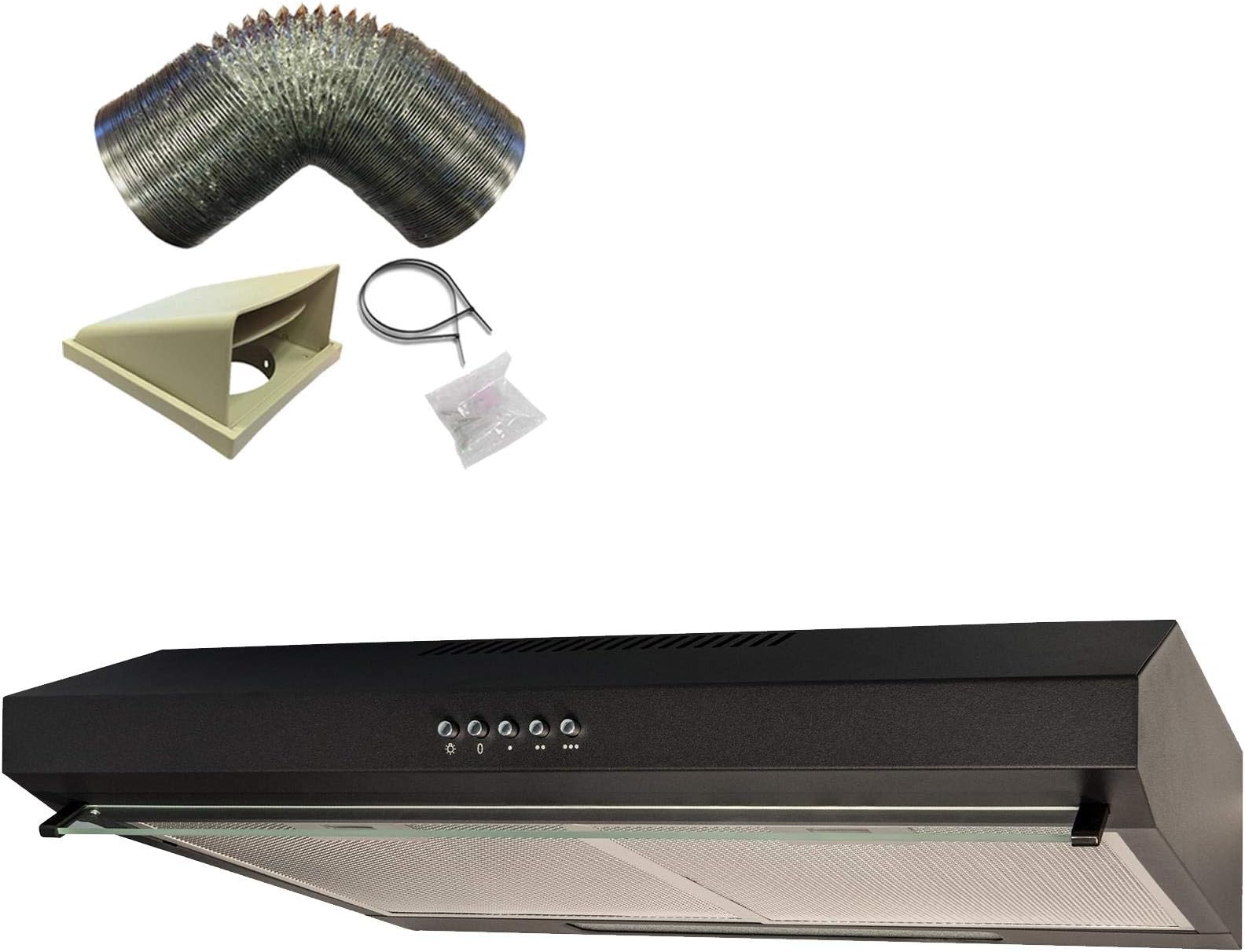 SIA STH60WH 60cm White Slimline Visor Cooker Hood Kitchen Extractor Fan