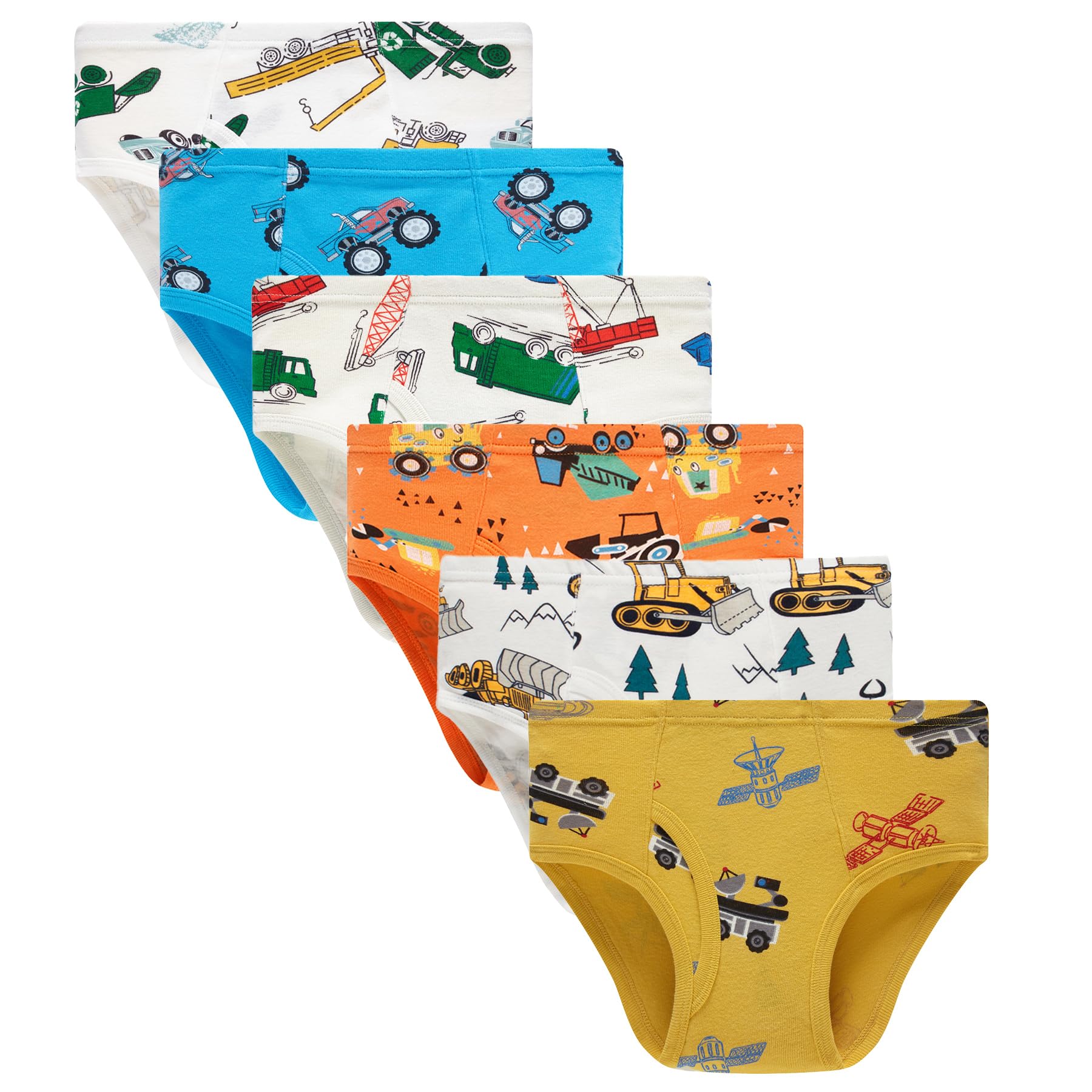 Little Boys Briefs Dinosaur Shark Truck Space Toddler Kids Baby Underwear 6 3-Pack