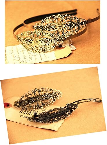 Miniatura 5 de ALIMITOPIA 30 conectores colgantes de filigrana, suministros de decoración de laminado de metal para bricolaje, horquilla, aretes, disfraces,