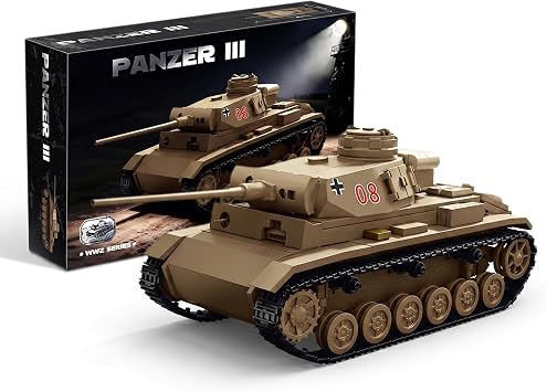 WW2 Panzer III Tank Building Blocks, 135 Scale Military Kit