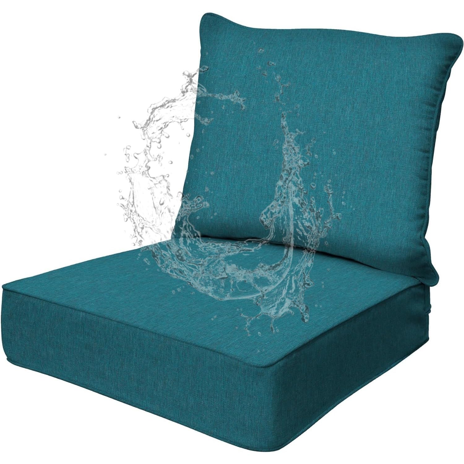 Housse de siège extérieur haut de gamme ry vert A 58x63 cm pour fauteuil profond