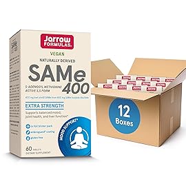 Jarrow Formulas Same 400 mg, Supports Joint Health, Liver Function, Brain Metabolism, 60 Tablets, Up to a 60 Day Supply,Pack of 12