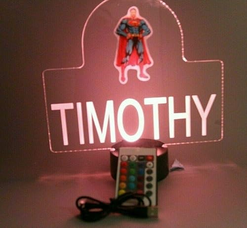 Miniatura 3 de Figura de acción de superhéroes con diseño de figura de acción de noche, lámpara de mesa LED de escritorio con eficiencia energética, decoración de