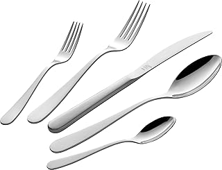 ZWILLING Greenwich Besteck Set, 68-teilig, Für 12 Personen, 18/10 Edelstahl/Hochwertiger Klingenstahl, Mattiert, Silber [plastikfreie Verpackung] - Amazon Angebot